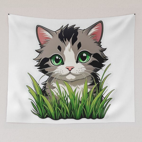 Item preview, Cat Kitten In a Grass designed and sold by Bunmigraphics .