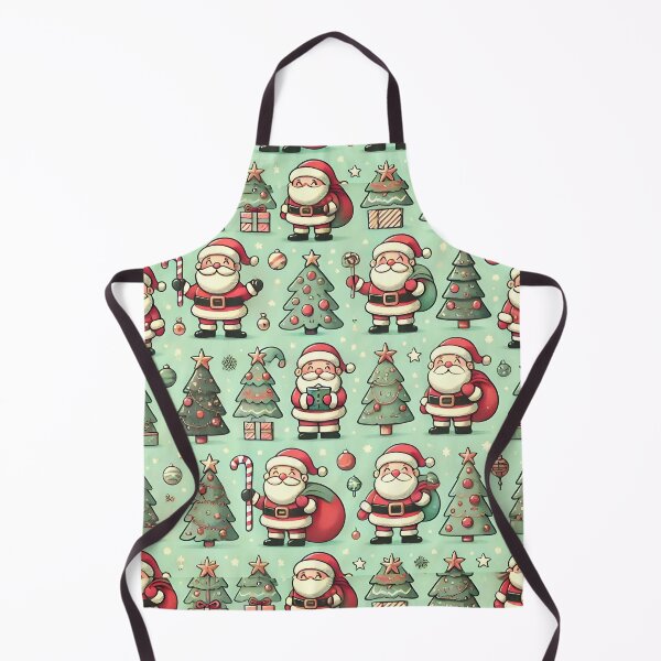 Item preview, Festive Santa and Christmas Tree Pattern designed and sold by Animeture.