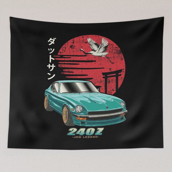 Item preview, Teal Datsun 240z Japanese Sun Rising designed and sold by JDM Guyvit.
