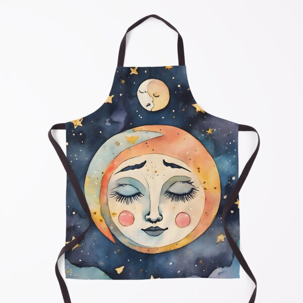 Item preview, Sleeping moon - orange pink purple designed and sold by Shopatmarlow.