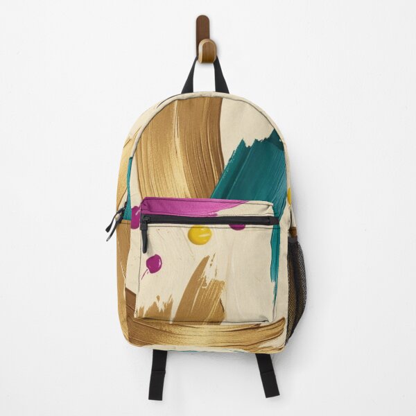 Item preview, “Smooth brush strokes of white, gold, green, purple and orange.” designed and sold by DAMDUANG.