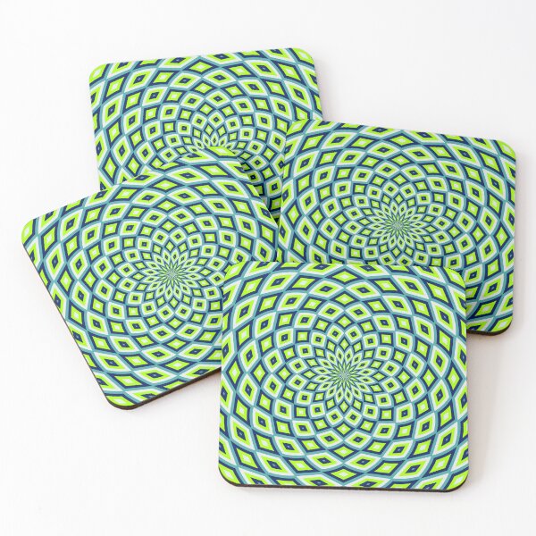 Item preview, Dome Effect Mandala Pattern Blue, Lime, Navy Blue designed and sold by taiche.