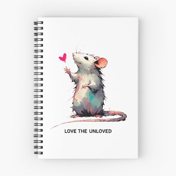 Item preview, Love The Unloved Cute Rat Watercolor designed and sold by TomFrontierArt.