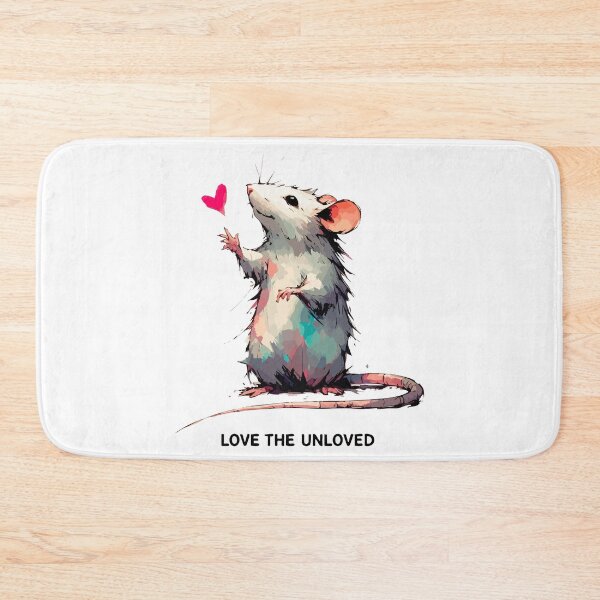 Item preview, Love The Unloved Cute Rat Watercolor designed and sold by TomFrontierArt.
