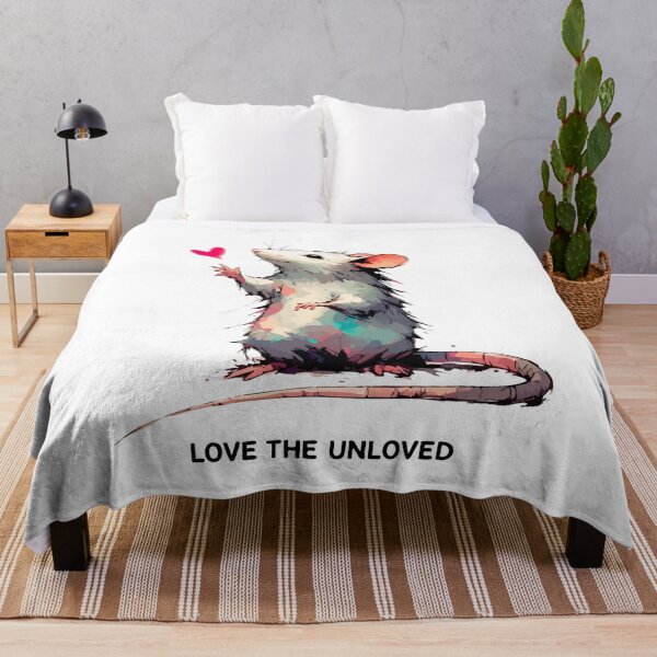 Item preview, Love The Unloved Cute Rat Watercolor designed and sold by TomFrontierArt.
