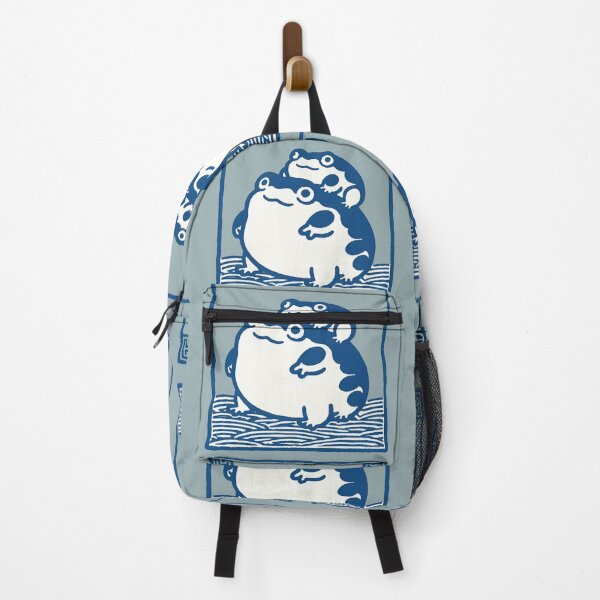 Item preview, Japanese Blue Frogs designed and sold by WanderlustCoCo.