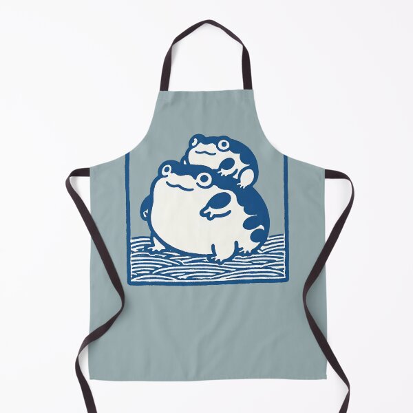 Item preview, Japanese Blue Frogs designed and sold by WanderlustCoCo.