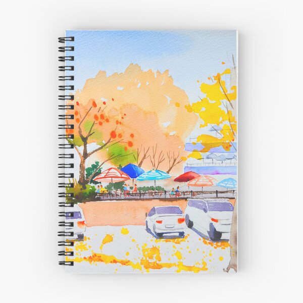Item preview, Beautiful autumn scenery designed and sold by Jennywatercolor.