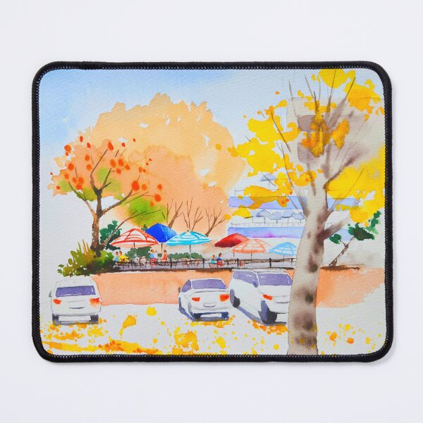 Item preview, Beautiful autumn scenery designed and sold by Jennywatercolor.