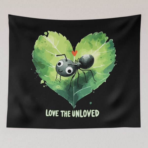 Item preview, Love The Unloved Sketchy Cute Ant Watercolor designed and sold by TomFrontierArt.