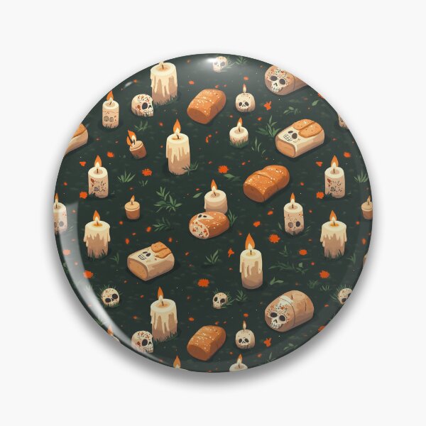 Item preview, Día de los Muertos candles designed and sold by MidArtForge.