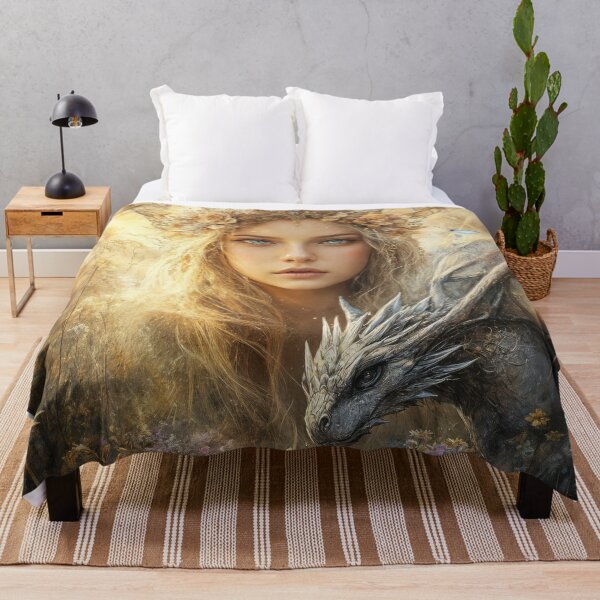 Item preview, Ethereal Guardian and Her Dragon Companion designed and sold by LemurianPortals.