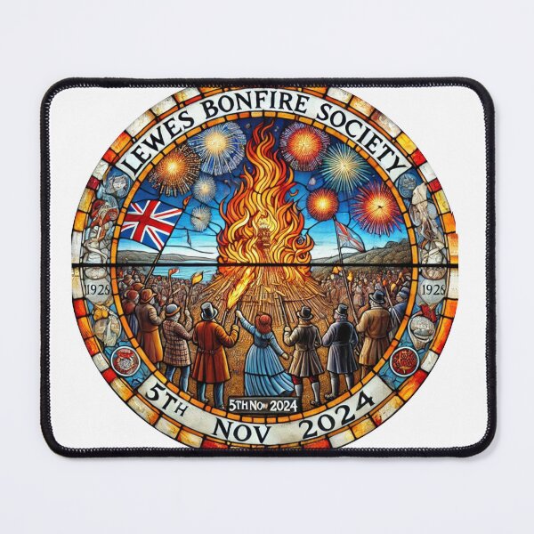 Item preview, Lewes Bonfire Societies (round version) designed and sold by FolkFoundry.