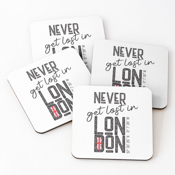 Item preview, Never get lost in London coordinates designed and sold by wortwerk-design.