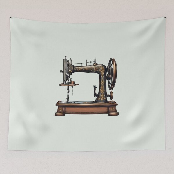 Item preview, Antique Sewing Machine | Craft Decor | Vintage Sewing Art designed and sold by Epic--Art.