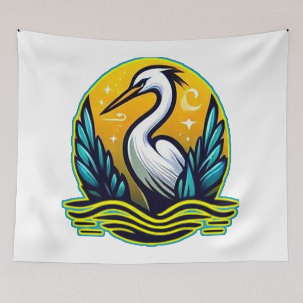 Item preview, White Egret - A Symbol of Grace and Elegance designed and sold by HappyLifeStore6.