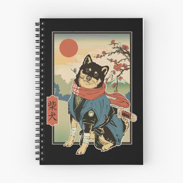 Item preview, shiba inu ronin samurai vintage print designed and sold by Pintwich.