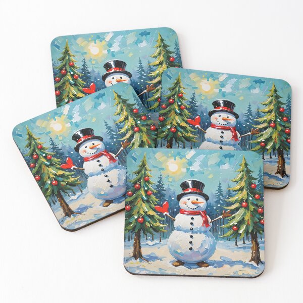 Item preview, Happy Snowman - Winter Illustration designed and sold by Fab-Haven.
