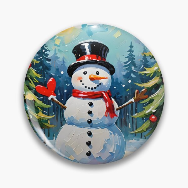 Item preview, Happy Snowman - Winter Illustration designed and sold by Fab-Haven.