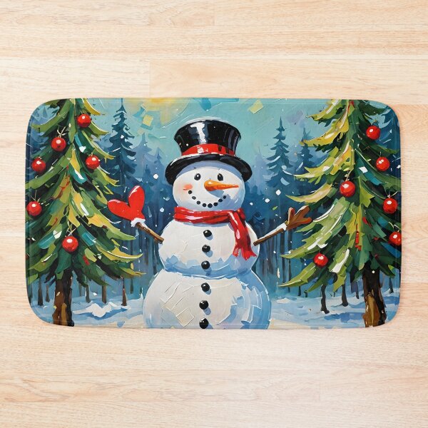 Item preview, Happy Snowman - Winter Illustration designed and sold by Fab-Haven.