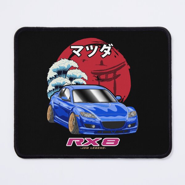 Artikelvorschau, Blauer Mazda RX8, japanischer Sonnenaufgang entworfen und verkauft von JDM Guyvit.