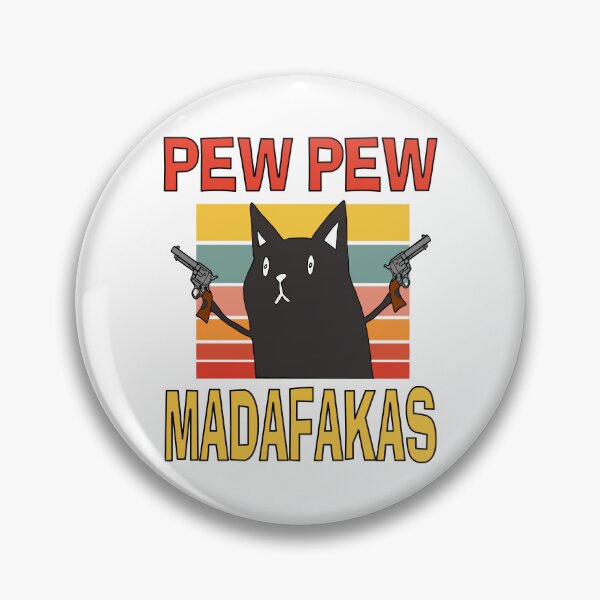 Item preview, Classic Cute Funny Pew Pew Cat Lovers designed and sold by Mr-Right-On.