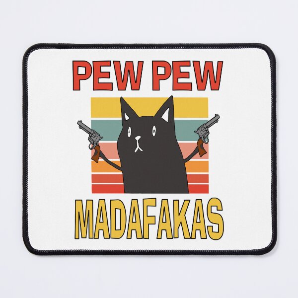 Item preview, Classic Cute Funny Pew Pew Cat Lovers designed and sold by Mr-Right-On.