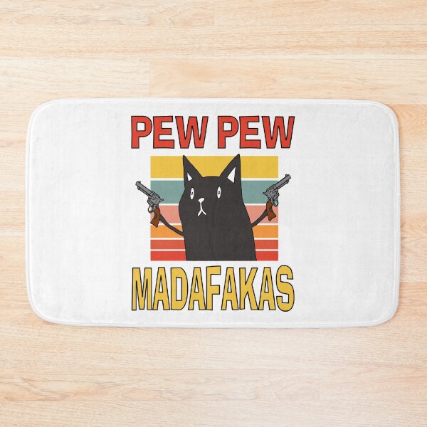 Item preview, Classic Cute Funny Pew Pew Cat Lovers designed and sold by Mr-Right-On.