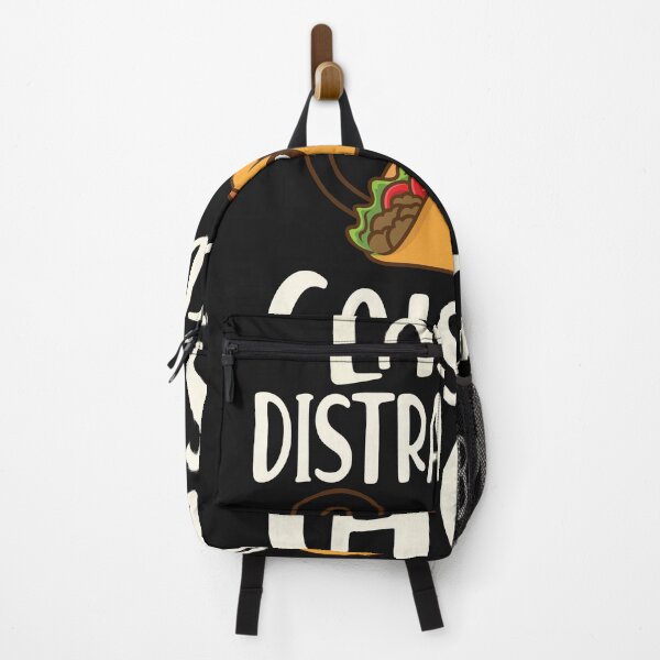 Item preview, Easily Distracted by Cats and Tacos – Funny Design designed and sold by T-M-Design.