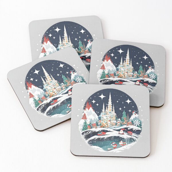 Item preview, Snowy Christmas Village - Enchanted Landscape designed and sold by Fab-Haven.