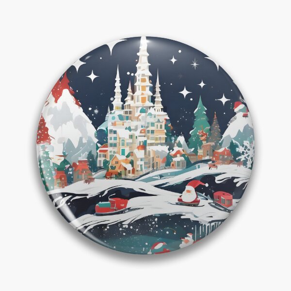Item preview, Snowy Christmas Village - Enchanted Landscape designed and sold by Fab-Haven.