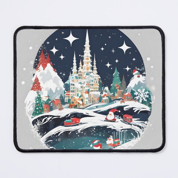 Item preview, Snowy Christmas Village - Enchanted Landscape designed and sold by Fab-Haven.