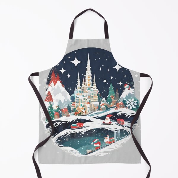 Item preview, Snowy Christmas Village - Enchanted Landscape designed and sold by Fab-Haven.
