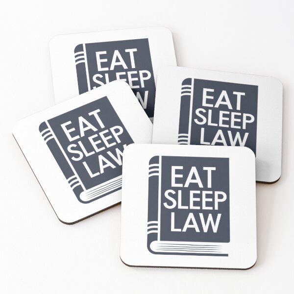 Item preview, Eat Sleep Law Sticker designed and sold by ArtQueen777.