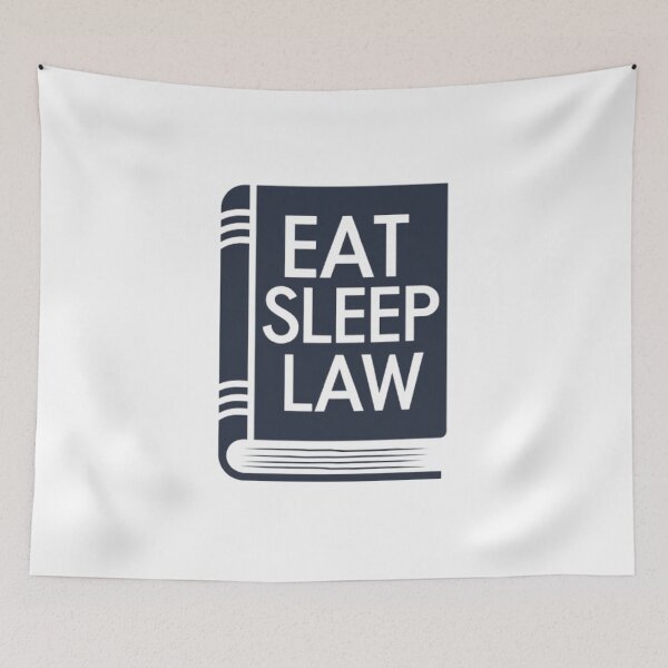 Item preview, Eat Sleep Law Sticker designed and sold by ArtQueen777.