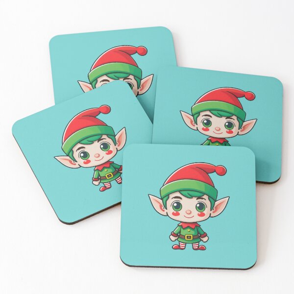 Item preview, Cheerful Christmas Elf in Cartoon Style. designed and sold by HEMRO.
