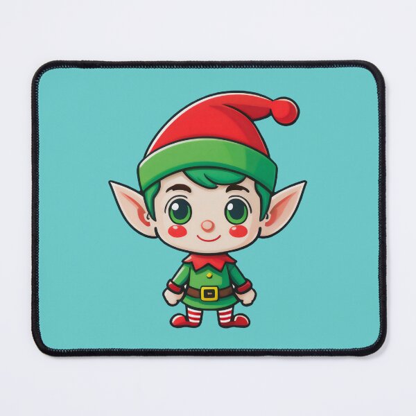 Item preview, Cheerful Christmas Elf in Cartoon Style. designed and sold by HEMRO.