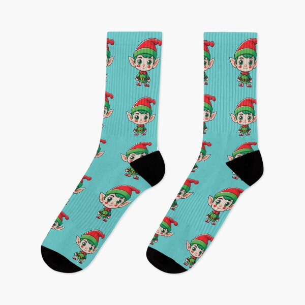 Item preview, Cheerful Christmas Elf in Cartoon Style. designed and sold by HEMRO.