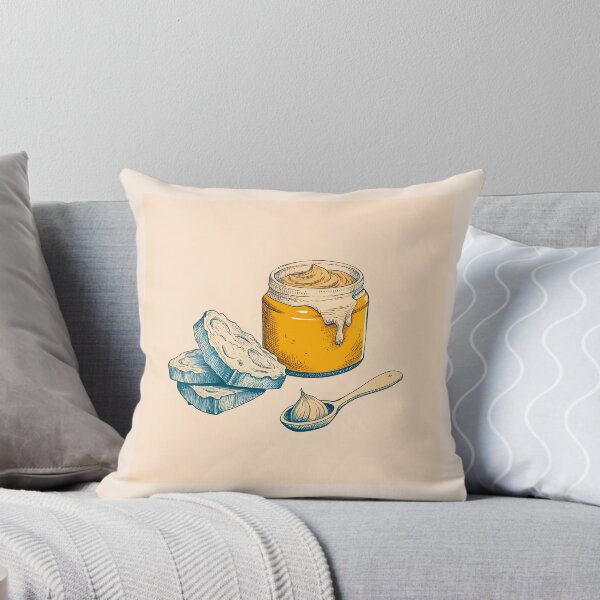 Item preview, Peanut butter with toasts and spoon designed and sold by AhArtMe.