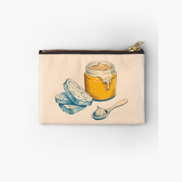 Item preview, Peanut butter with toasts and spoon designed and sold by AhArtMe.