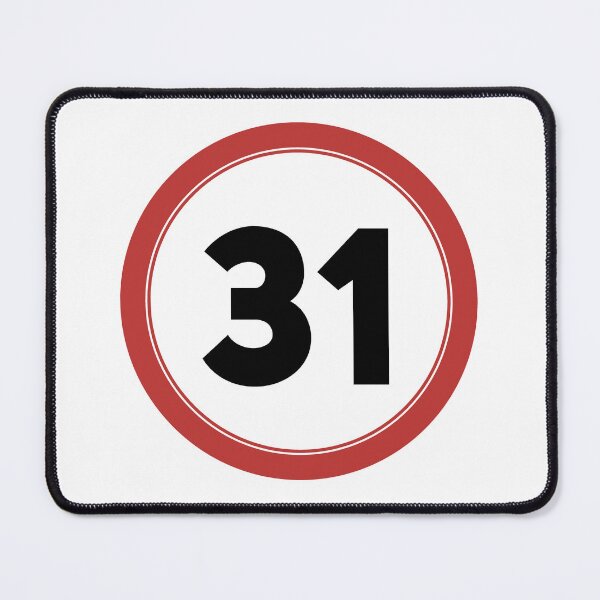 Item preview, Speed limit 31, happy 31st birthday designed and sold by Wolagno.