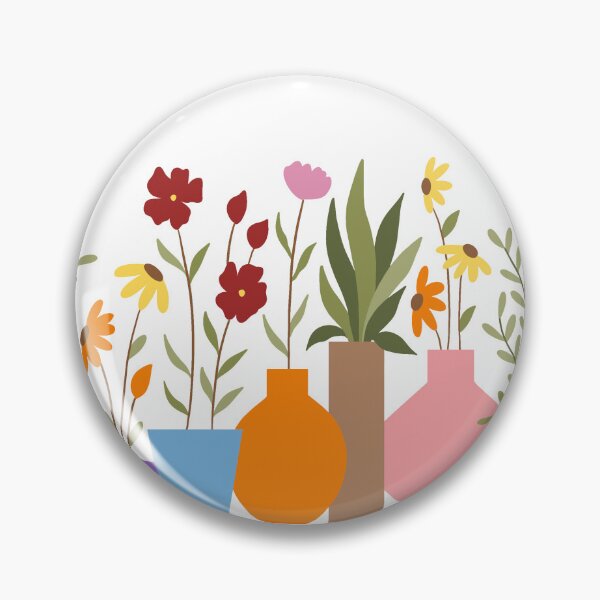 Item preview, Floral Garden Pots designed and sold by flowerheadria.