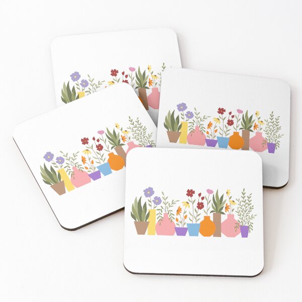 Item preview, Floral Garden Pots designed and sold by flowerheadria.