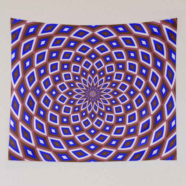 Item preview, Dome Effect Mandala Pattern Brown, Blue designed and sold by taiche.