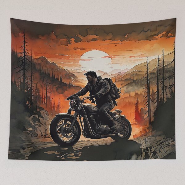 Item preview, The Lone Biker designed and sold by Collection de trésors .