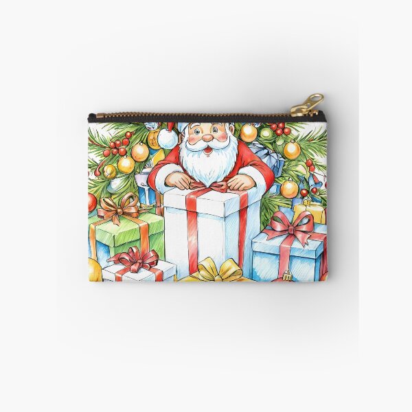 Item preview, Santa Claus and gifts - Traditional illustration designed and sold by Fab-Haven.