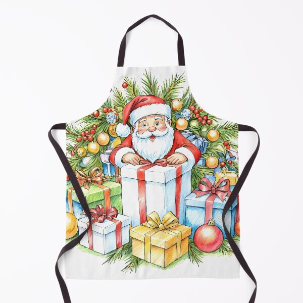 Item preview, Santa Claus and gifts - Traditional illustration designed and sold by Fab-Haven.