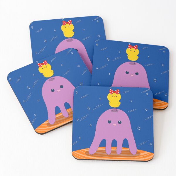 Item preview, Space chick patrols space with aliens designed and sold by Demeka-chan.