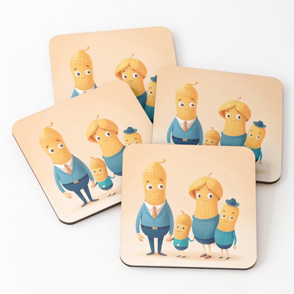 Item preview,  Funny peanut family designed and sold by AhArtMe.