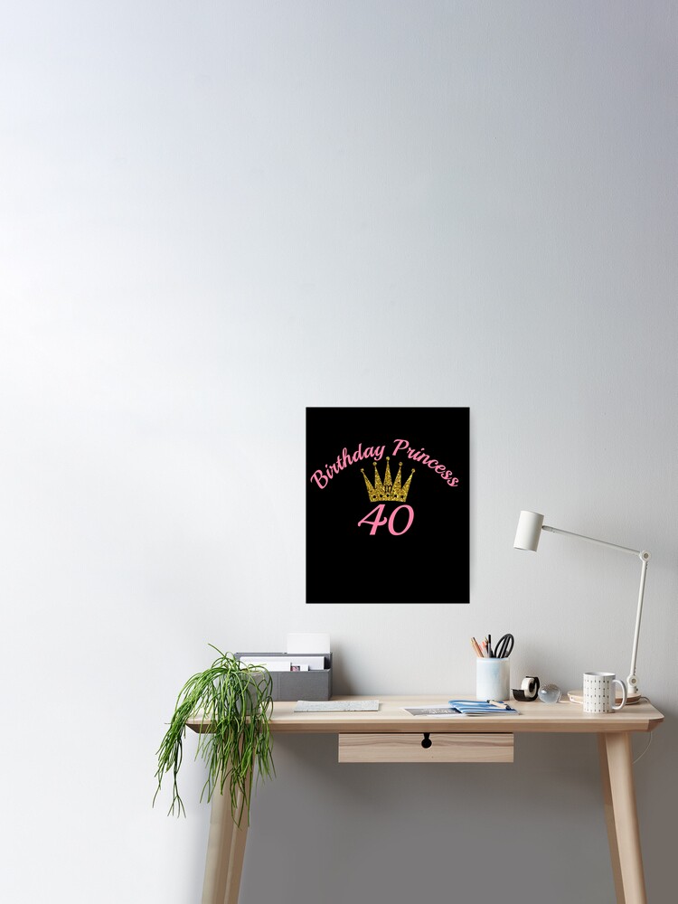 Lámina fotográfica for Sale con la obra «Mujeres 40 años 40 cumpleaños Para  mujeres Reina 40 y fabuloso» de anniversaryshop